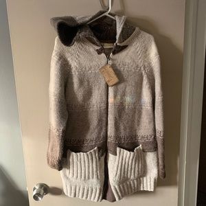 All wool patchwork cardigan (never worn)